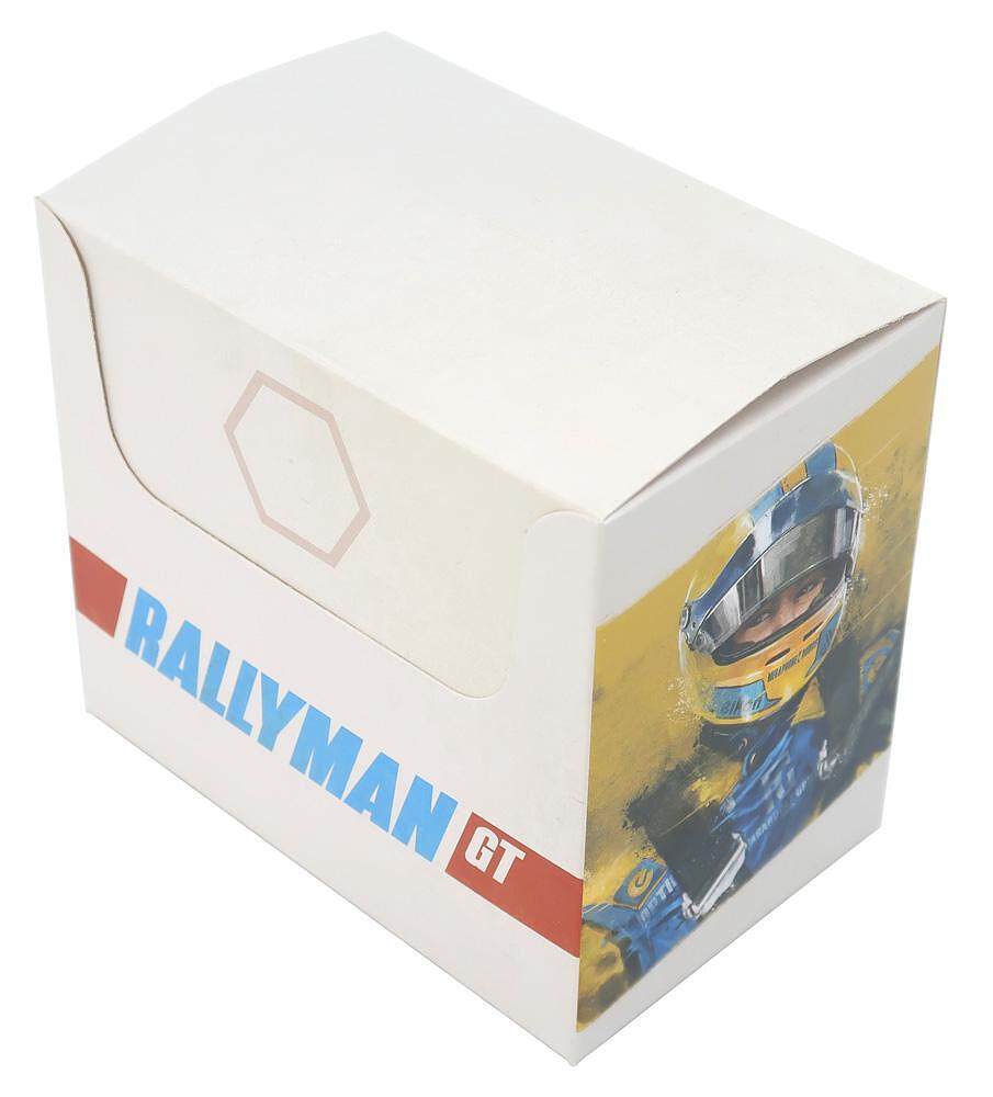 Folded Space Rallyman GT insert displaying compartments for cards and tokens