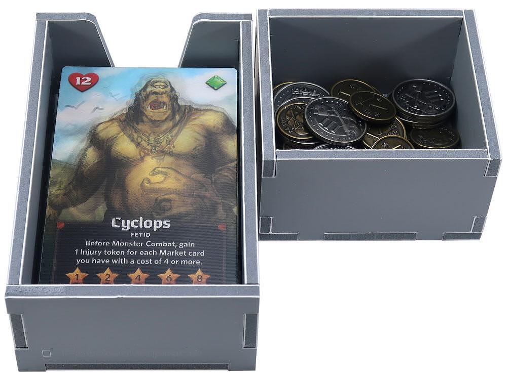 Folded Space Roll Player insert showing space for cards and small game pieces