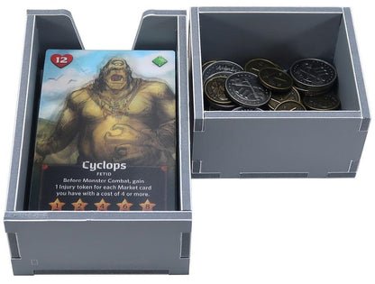 Folded Space Roll Player insert showing space for cards and small game pieces