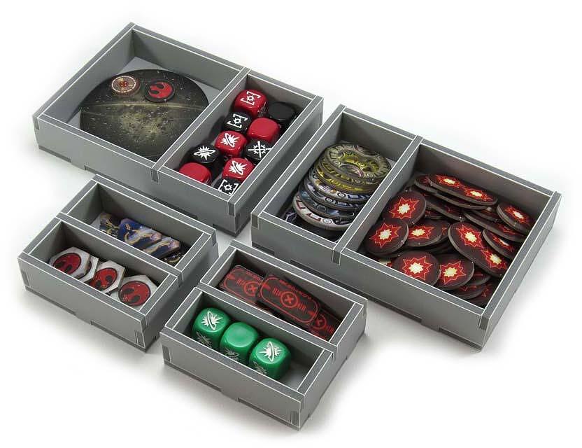 Folded Space organizer insert for Star Wars Rebellion game pieces