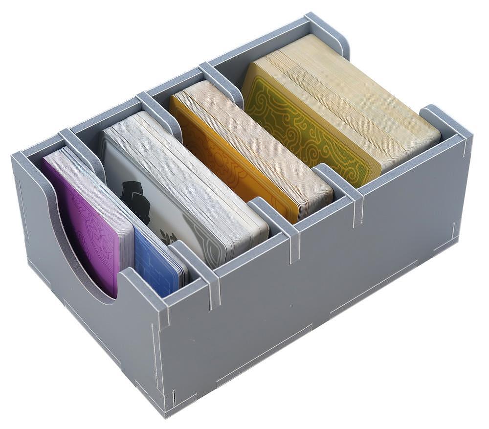 Folded Space game insert for Tapestry with dice and miniatures compartments