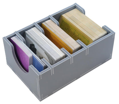 Folded Space game insert for Tapestry with dice and miniatures compartments