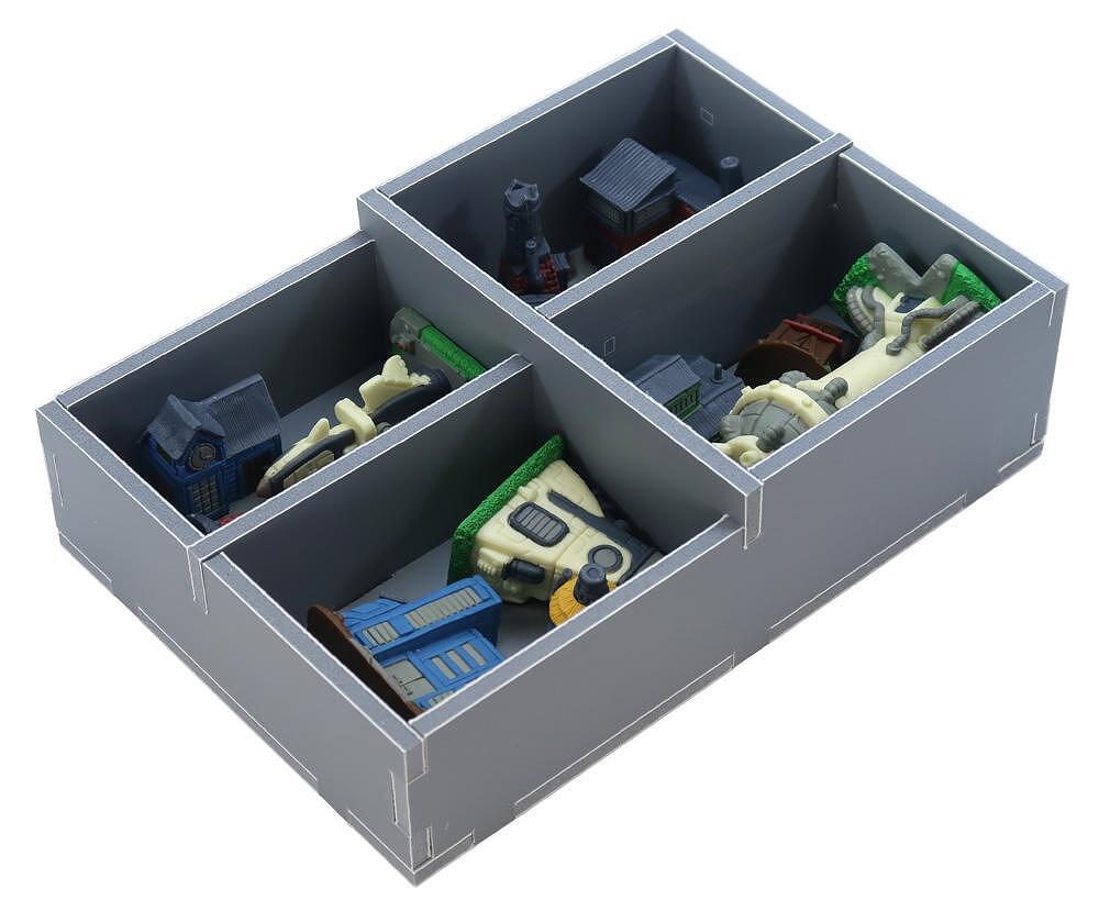 Folded Space insert for Tapestry with layered storage sections