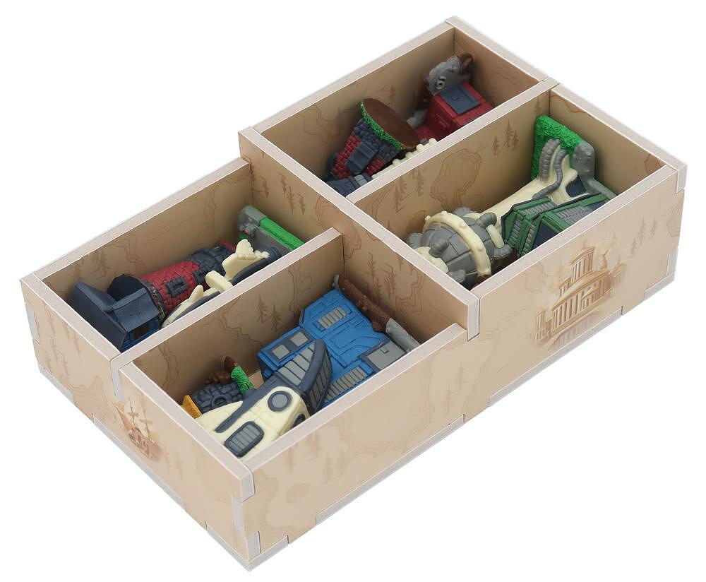 Folded Space Tapestry board game organizer insert with components