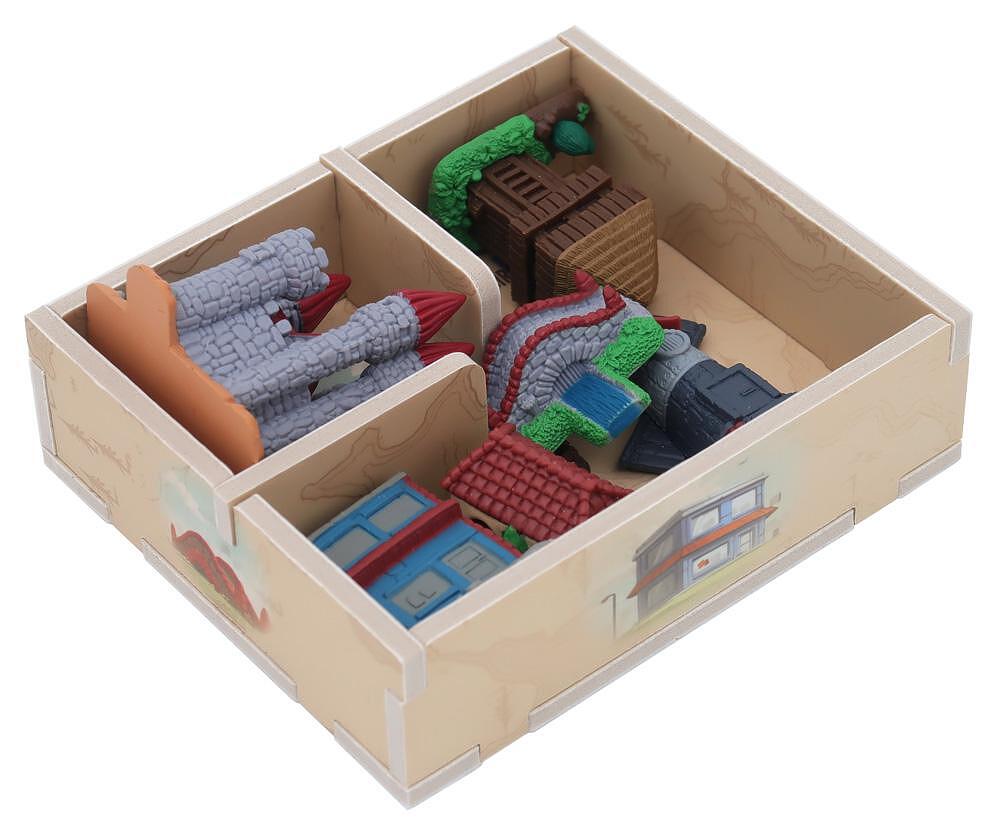 Folded Space Tapestry Organizer Insert with miniatures