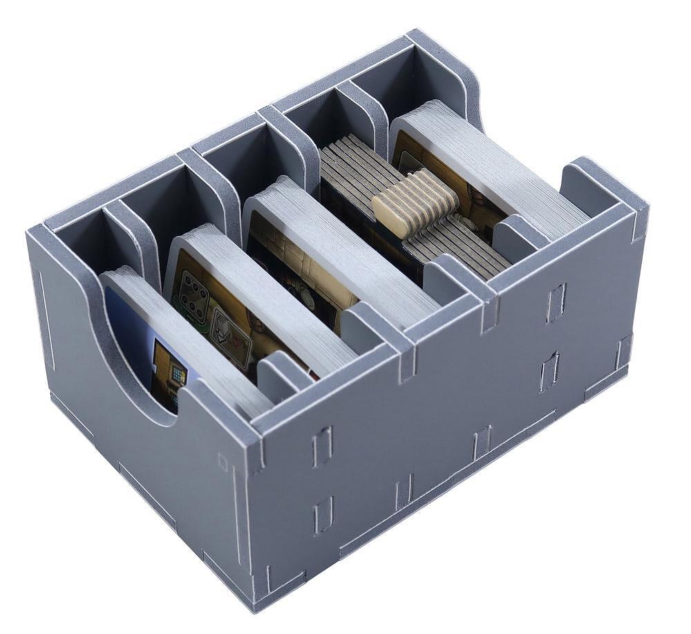 Folded Space - Game Inserts for The Taverns of Tiefenthal insert organizer displaying token trays and card slots