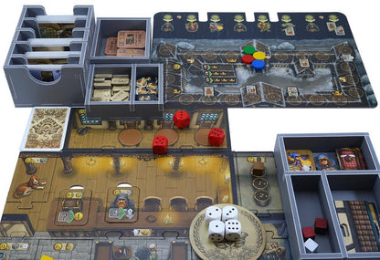 Folded Space - Game Inserts for The Taverns of Tiefenthal view of the insert organizer with card and token compartments