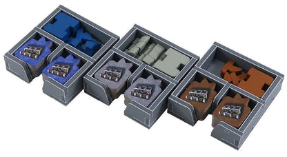 Folded Space insert organizer with cards and tokens neatly arranged for Terra Mystica: Merchants of the Seas