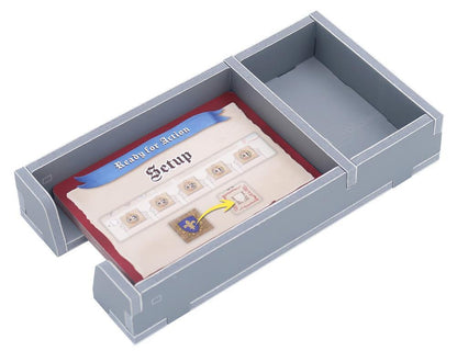 View of labeled trays from Folded Space insert for Tiletum