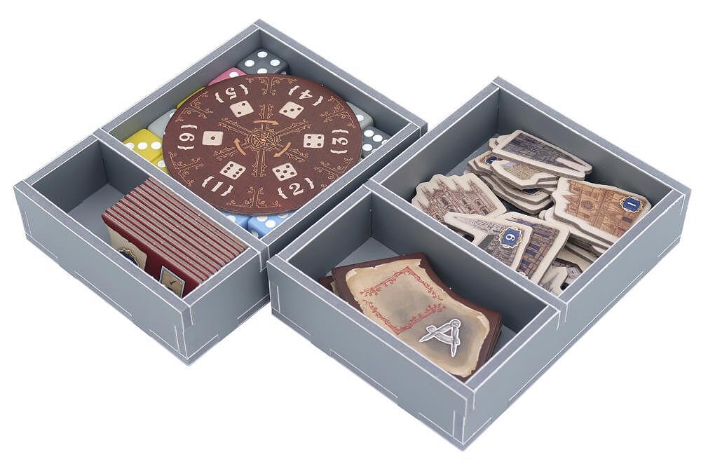 Fully packed Tiletum game box with Folded Space insert inside