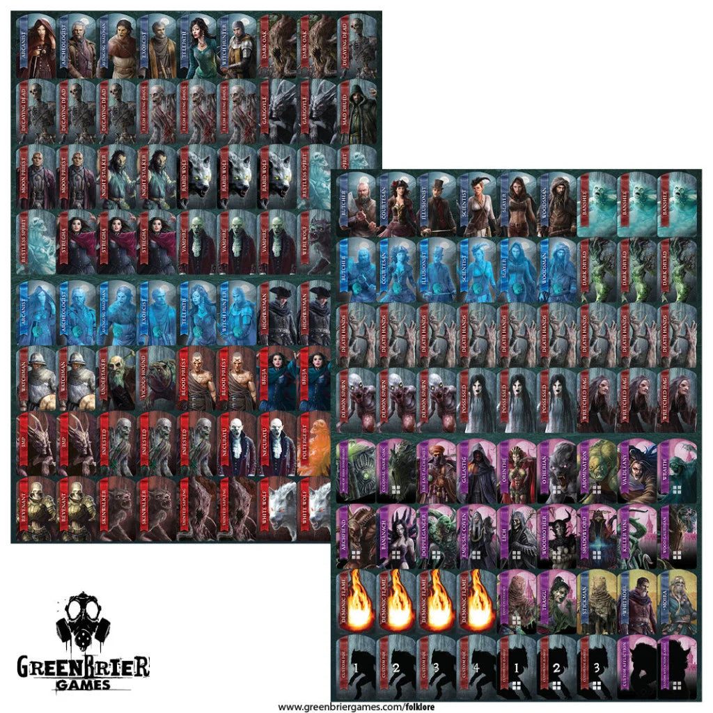 Folklore Character &amp; Creature Punchboard (Preorder)