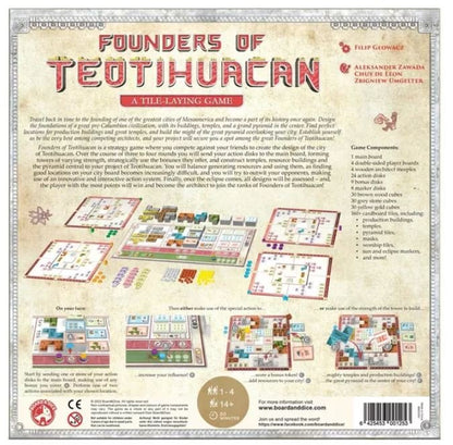 Game board and components for Founders of Teotihuacan