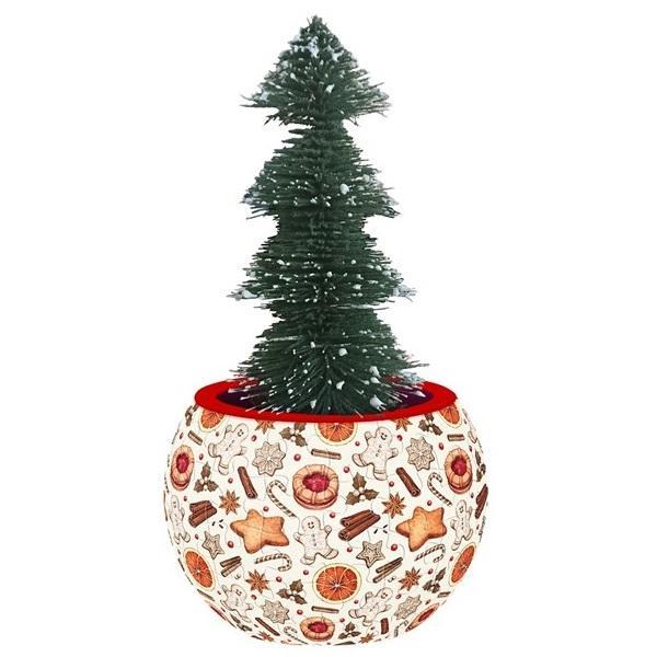 3D Flowerpot Puzzle Christmas Desserts