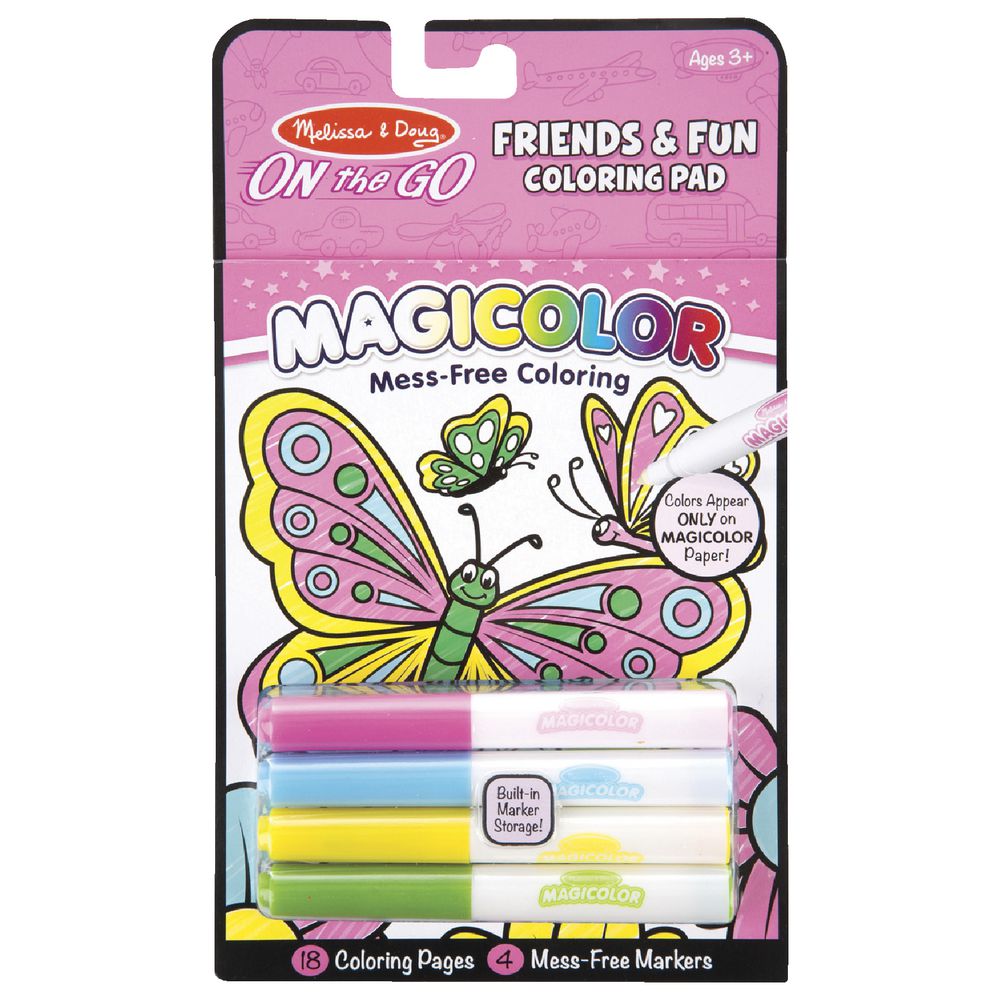 Melissa & Doug - On The Go - Magicolor - Colouring Pad - Friends & Fun - Good Games
