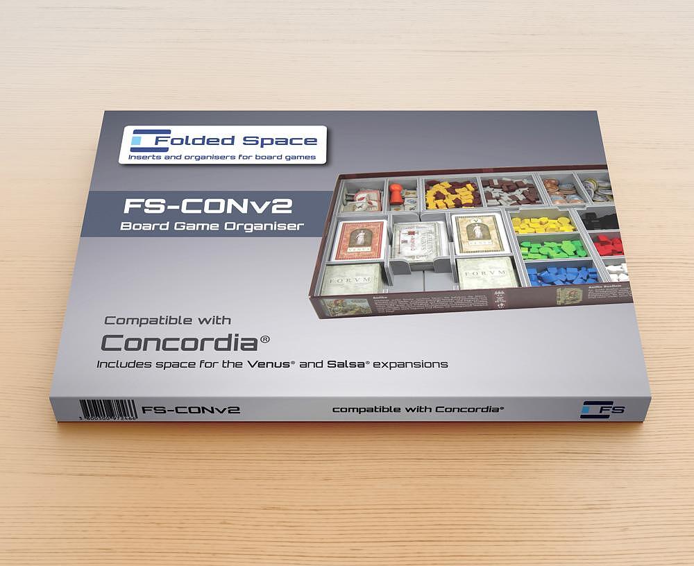 Folded Space insert box for Concordia board game