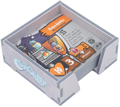 Robo-Kettle Morningstar board game accessory tray with cards and tokens