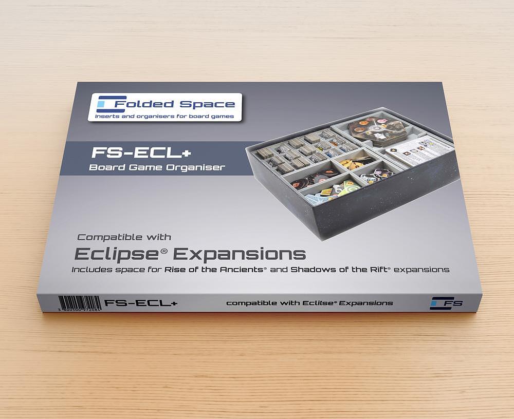 Folded Space FS-ECL+ board game organizer for Eclipse expansions with token trays &amp; card slots