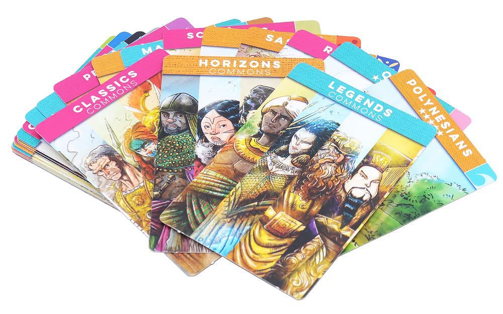 Imperium Horizons card game set fanned out
