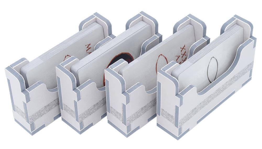 White card holders for board games