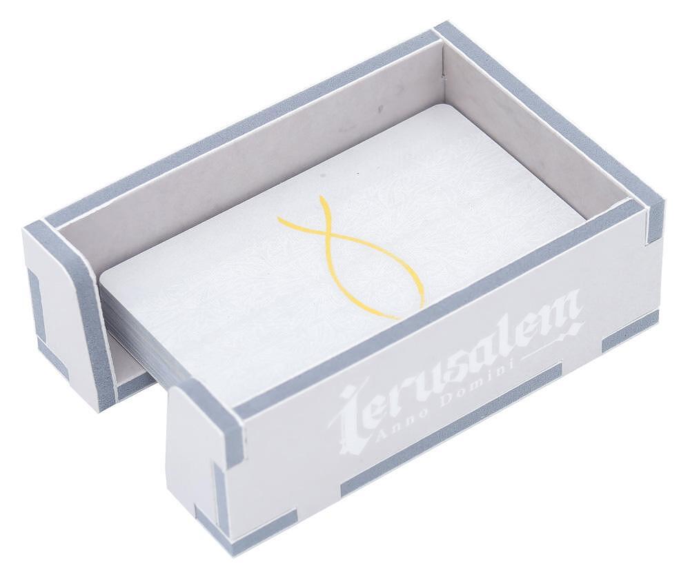 Jerusalem Anno Domini card game box with cards