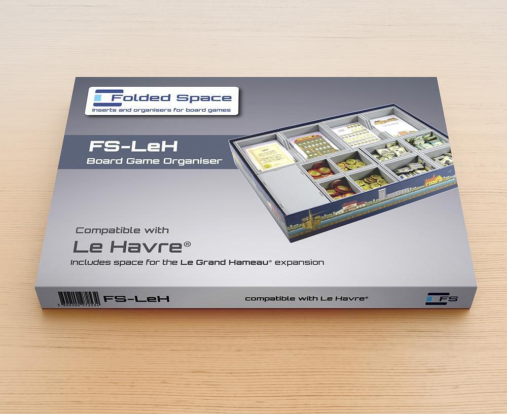 Folded Space Game Inserts for Le Havre insert organizer inside game box