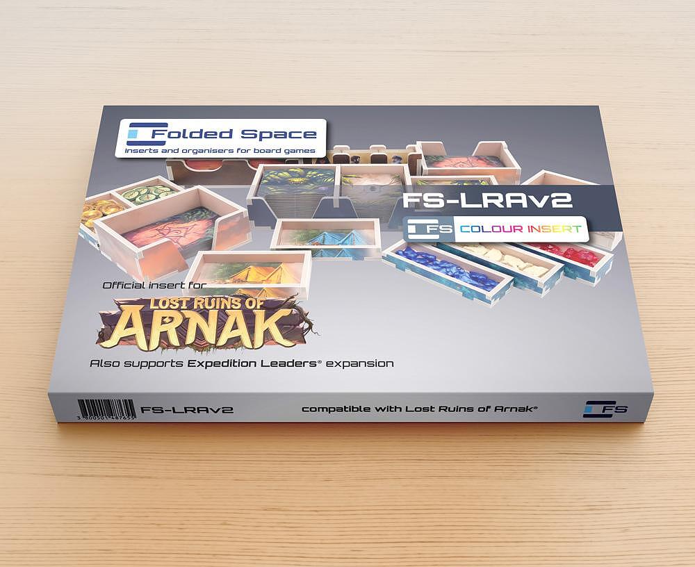 FS-LRAV2 Folded Space board game insert for Lost Ruins of Arnak Expedition Leaders expansion