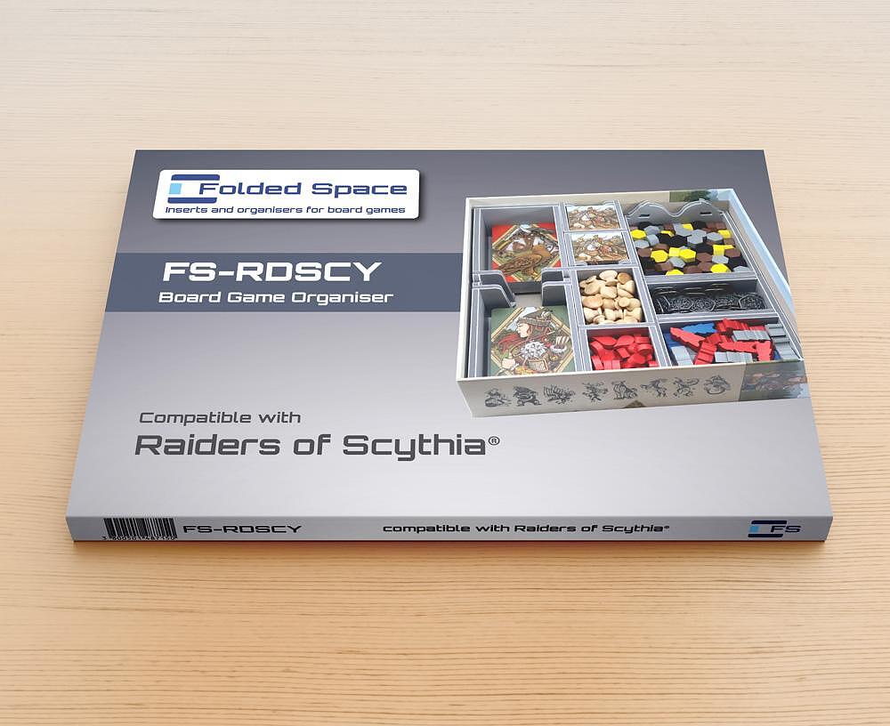 Folded Space FS-RDSCY Board Game Organiser for Raiders of Scythia, compatible insert and organizers