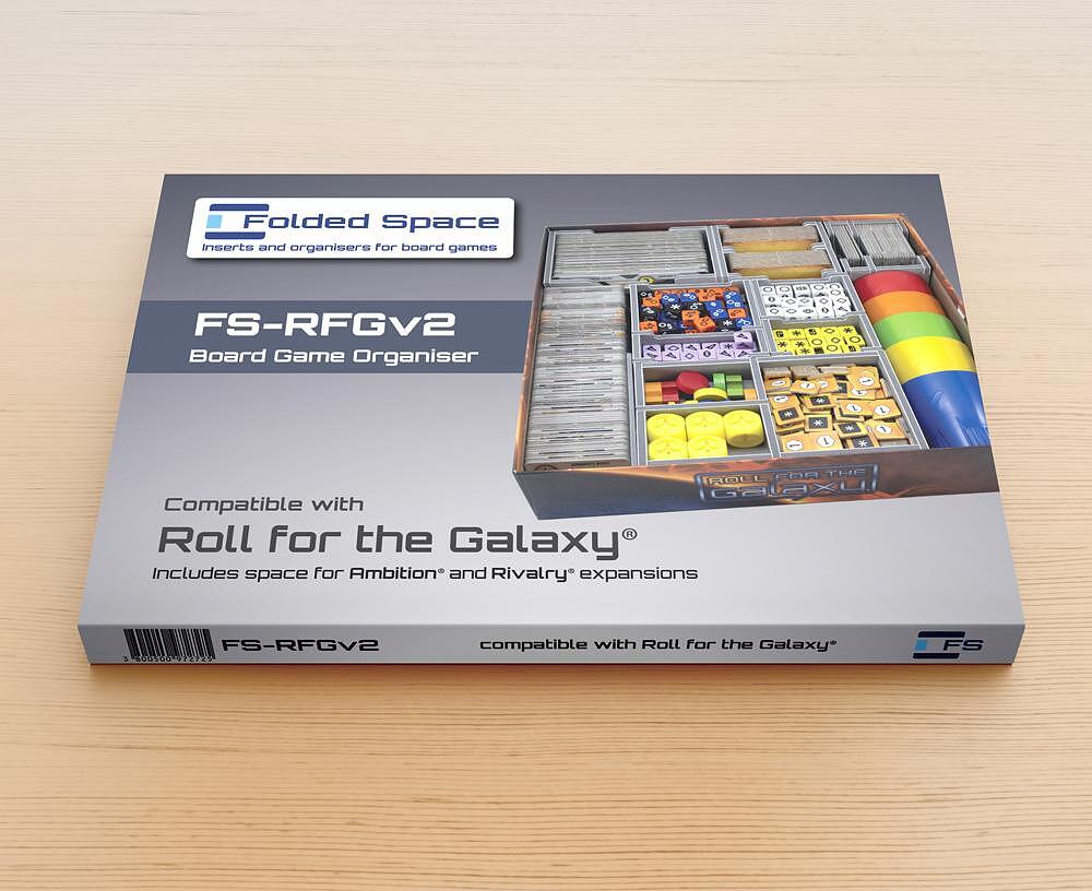 Alternative view of Folded Space insert showing modular tray design for Roll for the Galaxy