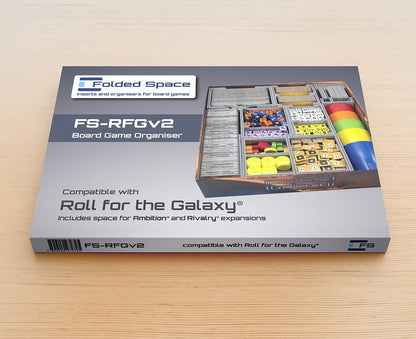 Alternative view of Folded Space insert showing modular tray design for Roll for the Galaxy