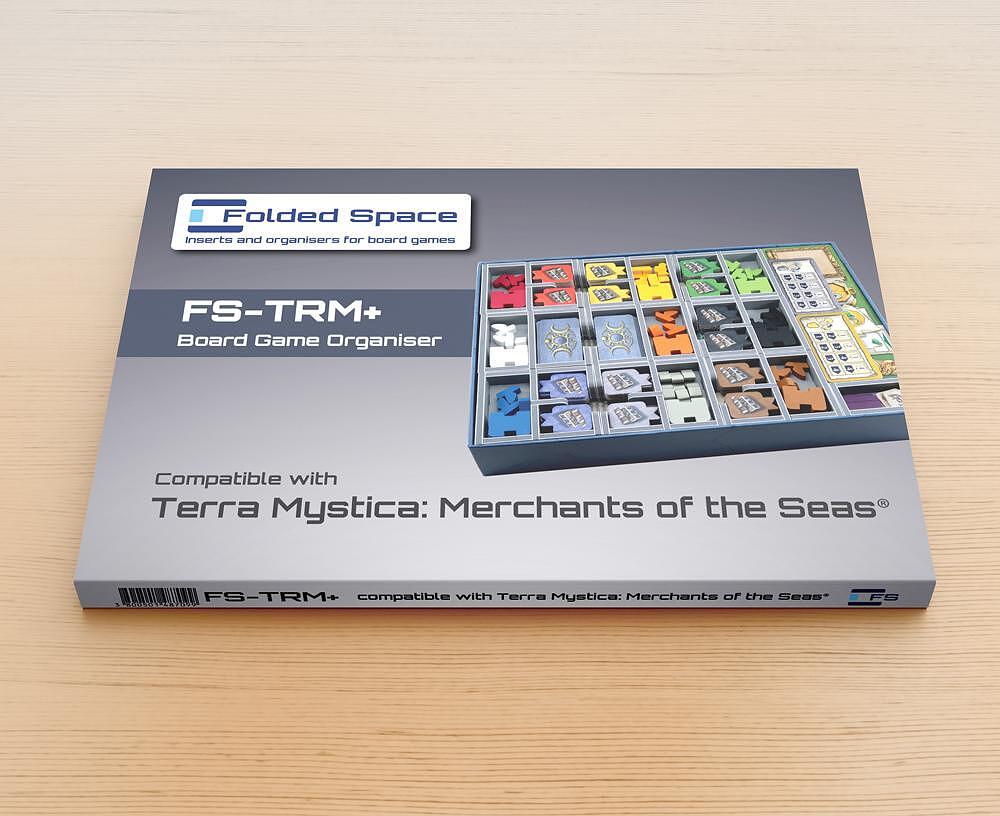 Folded Space organizer for Terra Mystica: Merchants of the Seas board game