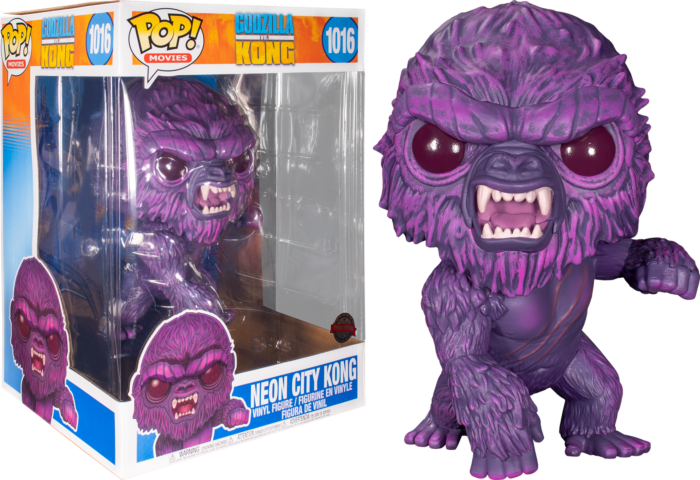 Godzilla vs Kong Neon City Lights Kong 10 Exclusive Pop! Vinyl Figure