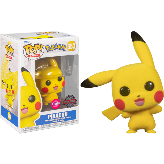 Pokemon - Pikachu Waving Flocked US Exclusive Pop! Vinyl [RS] - Good Games