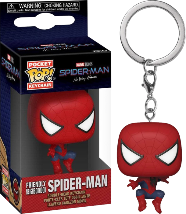SpiderMan: NWH - Friendly Neighborhood Spiderman Pop! Keychain - Good Games