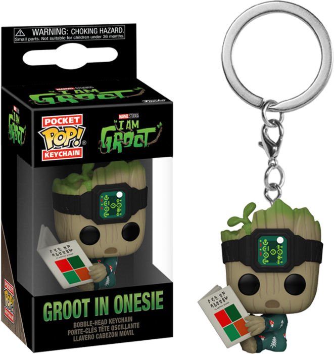 I Am Groot (TV) - Groot PJs w/book Pop! Keychain