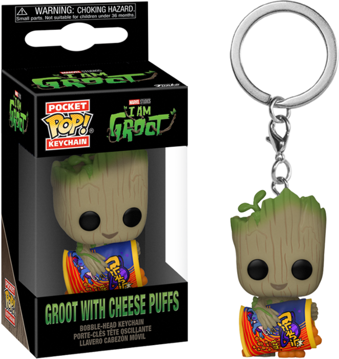 i Am Groot (TV) - Groot Cheese Puffs Pop! Keychain - Good Games