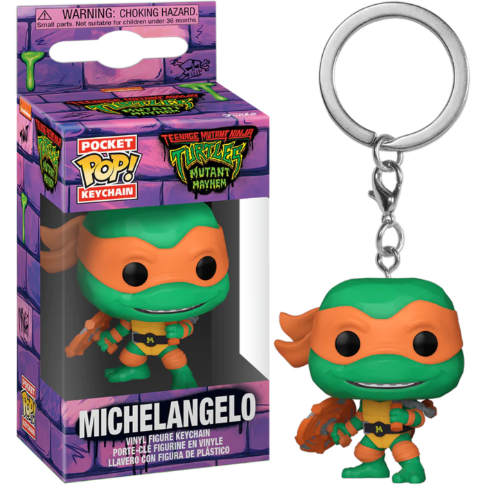 Teenage Mutant Ninja Turtles: Mutant Mayhem (2023) - Michelangelo Pop! Keychain - Good Games