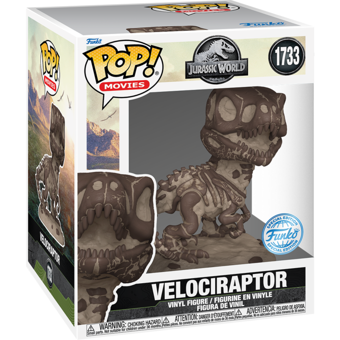 Jurassic Park - Velociraptor Fossil US Exclusive 6 Pop! Vinyl - Good Games