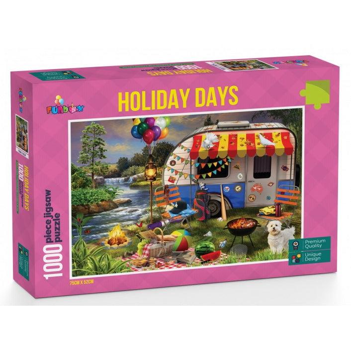 Funbox - Holiday Days Caravanning - 1000 Piece Jigsaw