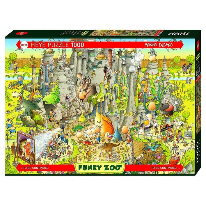 Heye - Funky Zoo Jurassic Habitat 1000 Piece Jigsaw - Good Games