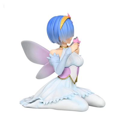 ReZERO Starting Life in Another World Rem fairy version figure kneeling with wings
