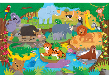 Galt - Alphabet Animals Giant Floor Puzzle 30 Pieces