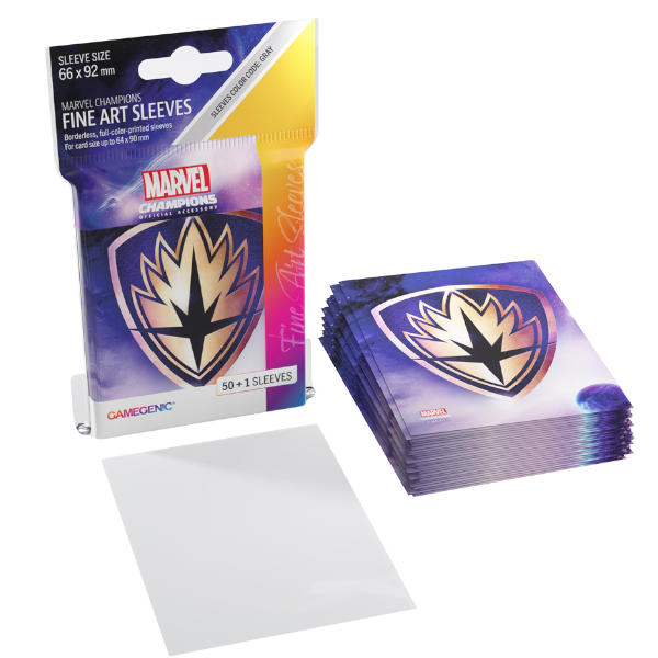 Gamegenic Marvel Champions FINE ART Sleeves Guardians of the Galaxy Logo - Good Games
