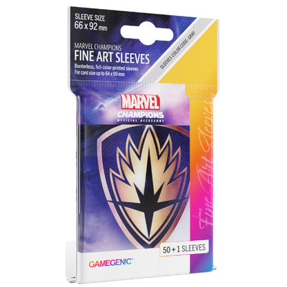 Gamegenic Marvel Champions FINE ART Sleeves Guardians of the Galaxy Logo - Good Games