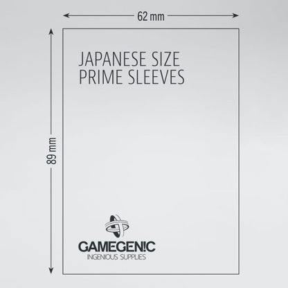 Gamegenic Prime Japanese Sized Sleeves (60) - Clear