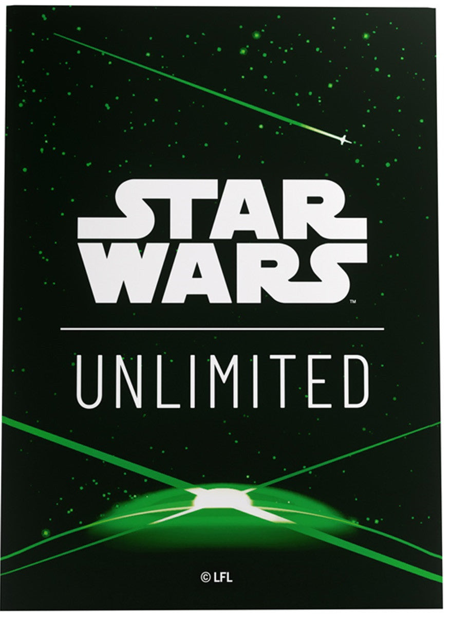 Gamegenic Star Wars Unlimited Art Sleeves - Card Back Green - Good Games