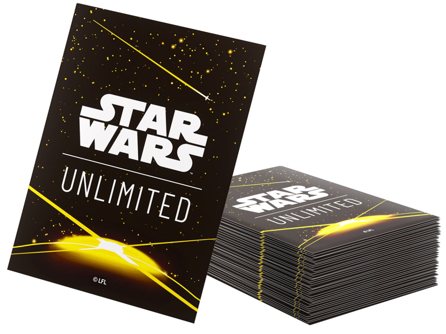 Gamegenic Star Wars Unlimited Art Sleeves - Card Back Yellow - Good Games