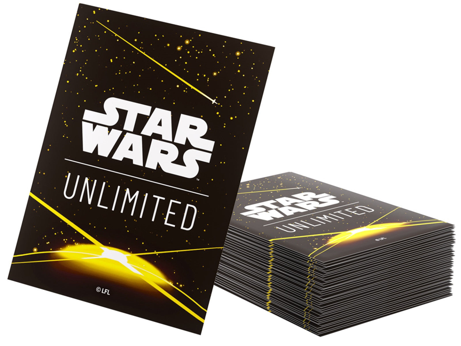 Gamegenic Star Wars Unlimited Art Sleeves - Card Back Yellow - Good Games