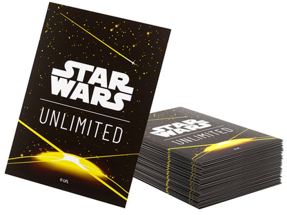 Gamegenic Star Wars Unlimited Art Sleeves - Card Back Yellow - Good Games