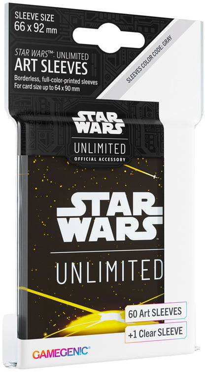 Gamegenic Star Wars Unlimited Art Sleeves - Card Back Yellow - Good Games