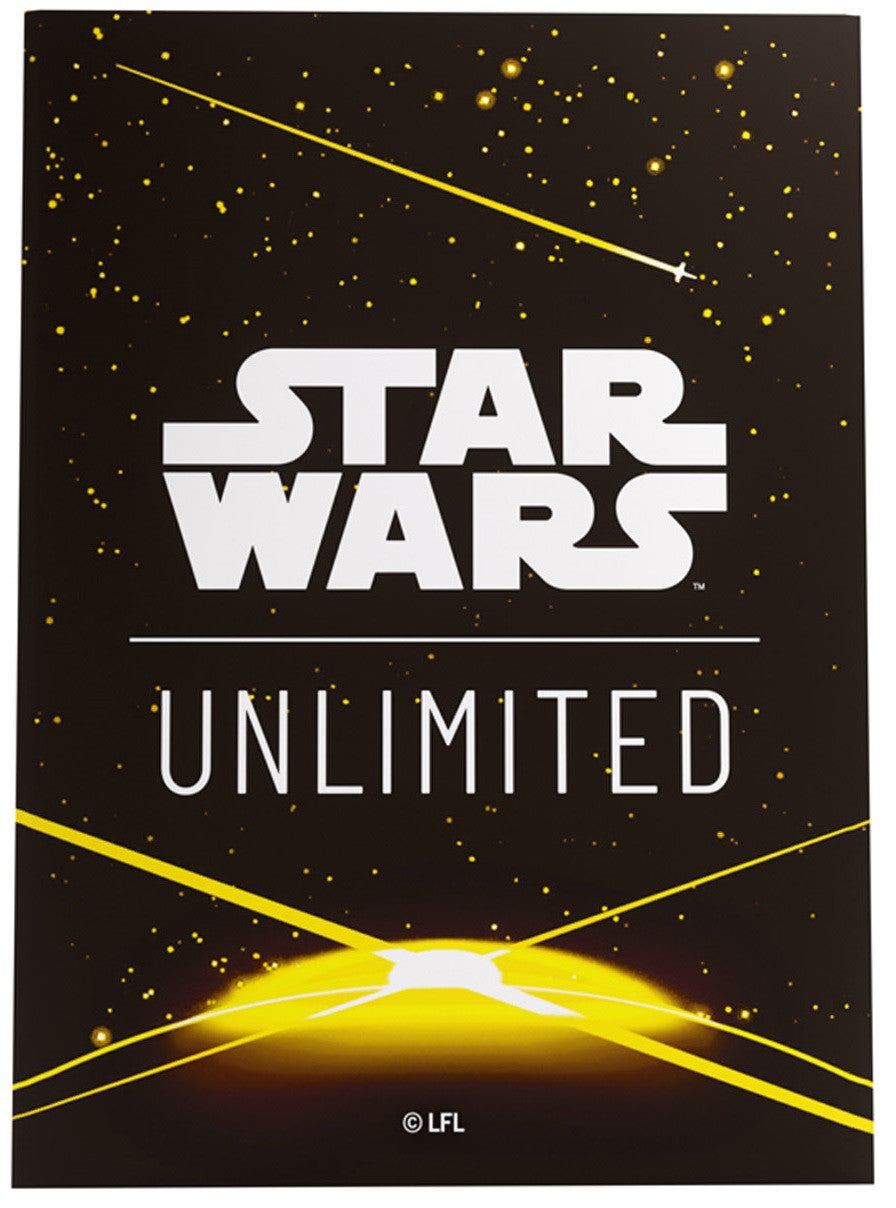 Gamegenic Star Wars Unlimited Art Sleeves - Card Back Yellow - Good Games